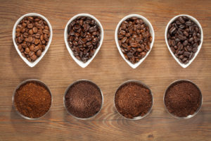 Coffee Beans and Ground Coffee